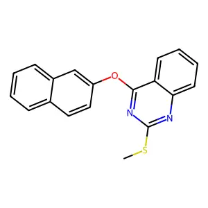 2-(Methylsulfanyl)-4-(2-naphthyloxy)quinazoline structure