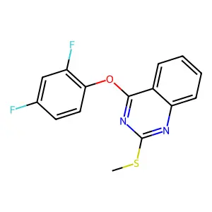 4-(2,4-Difluorophenoxy)-2-(methylsulfanyl)quinazoline structure