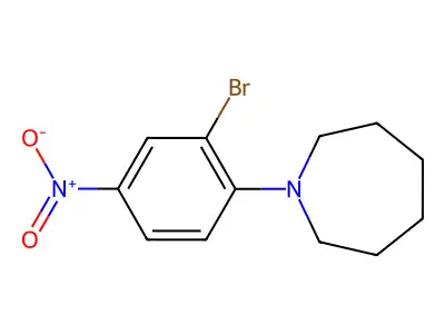 1-(2-Bromo-4-nitrophenyl)azepane structure
