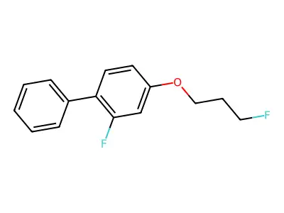 2-Fluoro[1,1'-biphenyl]-4-yl 3-fluoropropyl ether structure