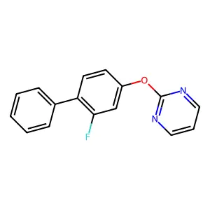 2-[(2-Fluoro[1,1'-biphenyl]-4-yl)oxy]pyrimidine structure