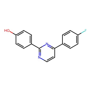 4-[4-(4-Fluorophenyl)-2-pyrimidinyl]benzenol structure