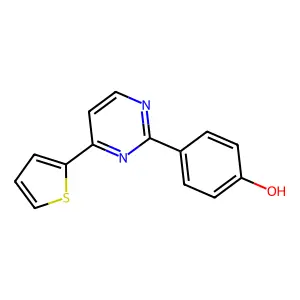 4-[4-(2-Thienyl)-2-pyrimidinyl]benzenol structure