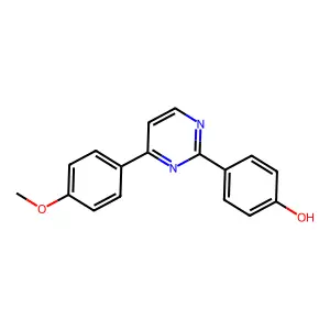 4-[4-(4-Methoxyphenyl)-2-pyrimidinyl]benzenol structure