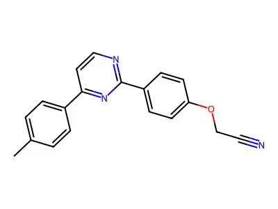 2-{4-[4-(4-Methylphenyl)-2-pyrimidinyl]phenoxy}acetonitrile structure