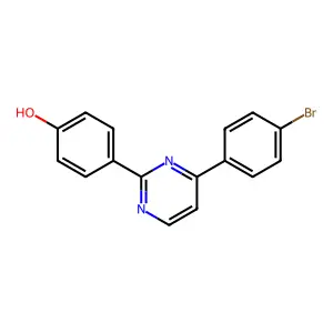 4-[4-(4-Bromophenyl)-2-pyrimidinyl]benzenol structure