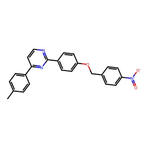 4-(4-Methylphenyl)-2-{4-[(4-nitrobenzyl)oxy]phenyl}pyrimidine structure