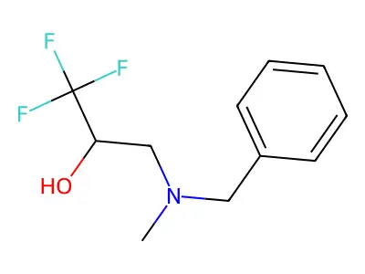 3-[Benzyl(methyl)amino]-1,1,1-trifluoropropan-2-ol structure