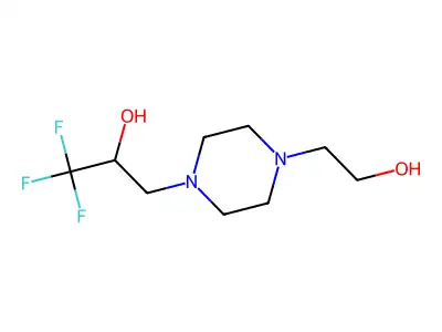 alpha-(Trifluoromethyl)-1,4-piperazinediethanol structure