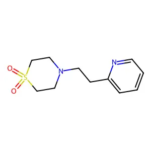 4-(2-Pyridin-2-ylethyl)-1,4-thiazinane 1,1-dioxide structure