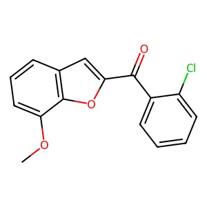 (2-Chlorophenyl)(7-methoxy-1-benzofuran-2-yl)methanone structure
