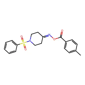 4-{[(4-Methylbenzoyl)oxy]imino}-1-(phenylsulfonyl)piperidine structure
