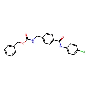 benzyl N-({4-[(4-chlorophenyl)carbamoyl]phenyl}methyl)carbamate structure