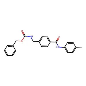 benzyl N-[4-(4-toluidinocarbonyl)benzyl]carbamate structure