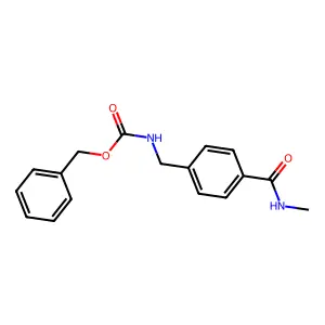 benzyl N-{4-[(methylamino)carbonyl]benzyl}carbamate structure