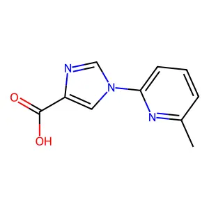 1-(6-methyl-2-pyridinyl)-1H-imidazole-4-carboxylic acid structure