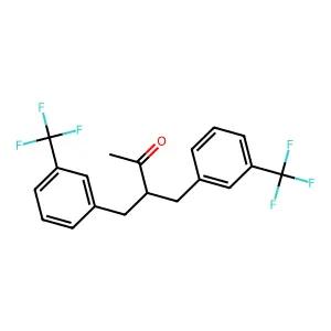3-[3-(Trifluoromethyl)benzyl]-4-[3-(trifluoromethyl)phenyl]-2-butanone structure