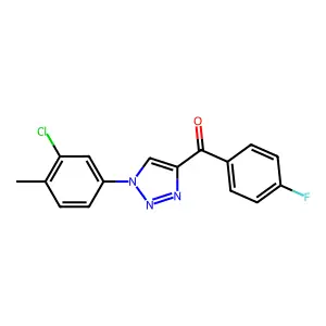[1-(3-chloro-4-methylphenyl)-1H-1,2,3-triazol-4-yl](4-fluorophenyl)methanone structure