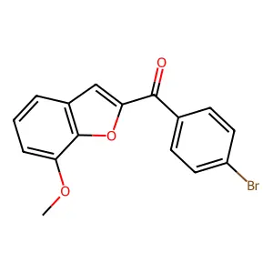 (4-Bromophenyl)(7-methoxy-1-benzofuran-2-yl)methanone structure