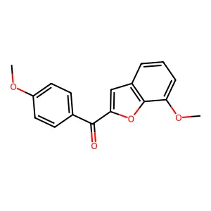 (7-Methoxy-1-benzofuran-2-yl)(4-methoxyphenyl)methanone structure