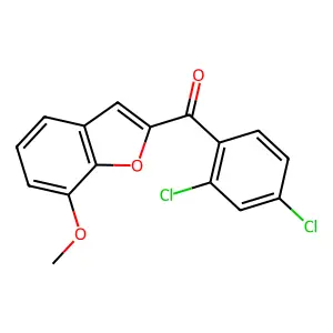(2,4-Dichlorophenyl)(7-methoxy-1-benzofuran-2-yl)methanone structure