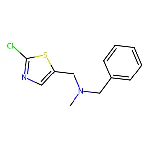 N-benzyl(2-chloro-1,3-thiazol-5-yl)-N-methylmethanamine structure