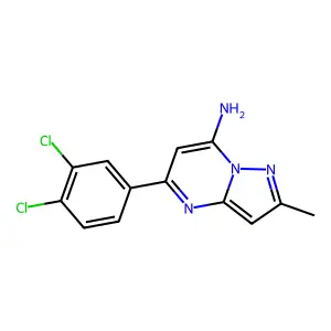 5-(3,4-Dichlorophenyl)-2-methylpyrazolo[1,5-a]pyrimidin-7-amine structure