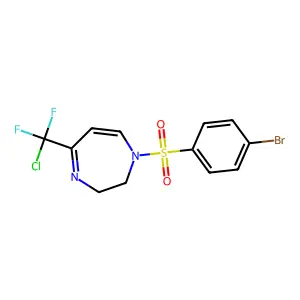 1-[(4-bromophenyl)sulfonyl]-5-[chloro(difluoro)methyl]-2,3-dihydro-1H-1,4-diazepine structure