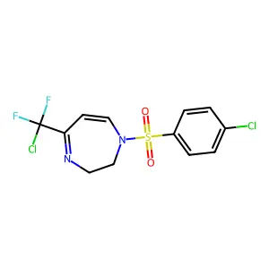 5-[chloro(difluoro)methyl]-1-[(4-chlorophenyl)sulfonyl]-2,3-dihydro-1H-1,4-diazepine structure