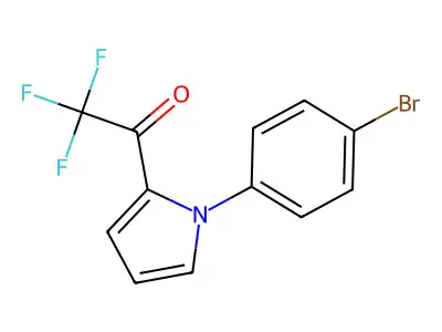 1-[1-(4-bromophenyl)-1H-pyrrol-2-yl]-2,2,2-trifluoro-1-ethanone structure
