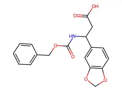 3-(1,3-Benzodioxol-5-yl)-3-{[(benzyloxy)carbonyl]amino}propanoic acid structure
