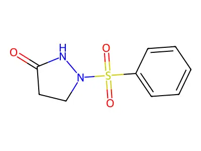 1-(Benzenesulfonyl)pyrazolidin-3-one structure