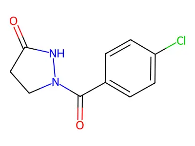 1-(4-Chlorobenzoyl)-3-pyrazolidinone structure