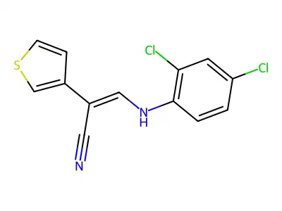 3-(2,4-Dichloroanilino)-2-(3-thienyl)acrylonitrile structure