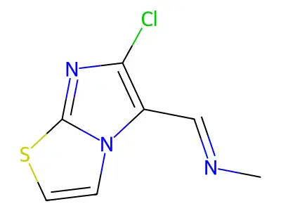N-[(6-chloroimidazo[2,1-b][1,3]thiazol-5-yl)methylene]methanamine structure
