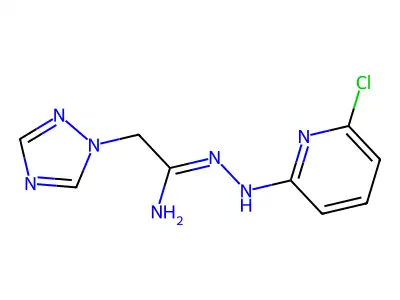 N'-(6-chloro-2-pyridinyl)-2-(1H-1,2,4-triazol-1-yl)ethanimidohydrazide structure