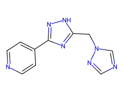 4-[5-(1H-1,2,4-triazol-1-ylmethyl)-1H-1,2,4-triazol-3-yl]pyridine structure