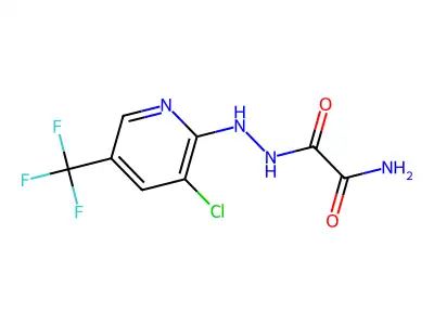2-{2-[3-Chloro-5-(trifluoromethyl)-2-pyridinyl]hydrazino}-2-oxoacetamide structure