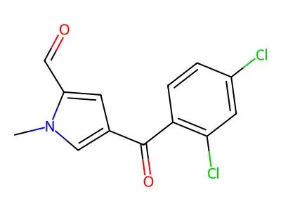 4-(2,4-dichlorobenzoyl)-1-methyl-1H-pyrrole-2-carbaldehyde structure