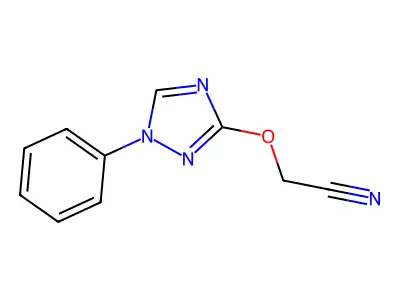 2-[(1-phenyl-1H-1,2,4-triazol-3-yl)oxy]acetonitrile structure