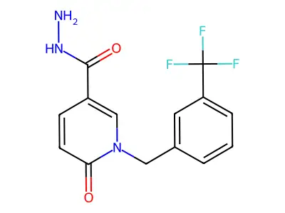 6-Oxo-1-[3-(trifluoromethyl)benzyl]-1,6-dihydro-3-pyridinecarbohydrazide structure