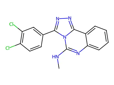 3-(3,4-dichlorophenyl)-N-methyl-[1,2,4]triazolo[4,3-c]quinazolin-5-amine structure