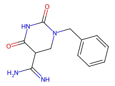 1-Benzyl-2,4-dioxo-1,3-diazinane-5-carboximidamide structure