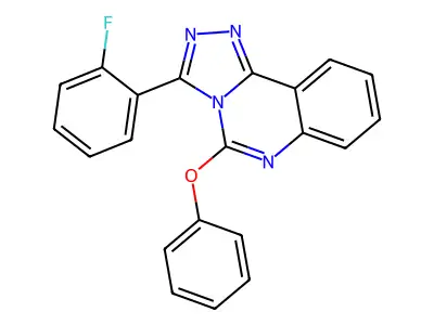 3-(2-Fluorophenyl)-5-phenoxy-[1,2,4]triazolo[4,3-c]quinazoline structure