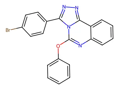 3-(4-Bromophenyl)-5-phenoxy-[1,2,4]triazolo[4,3-c]quinazoline structure