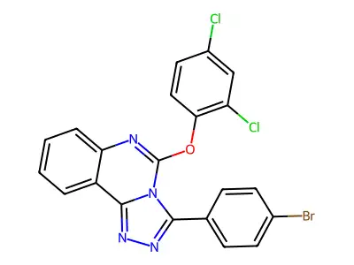 3-(4-Bromophenyl)-5-(2,4-dichlorophenoxy)-[1,2,4]triazolo[4,3-c]quinazoline structure