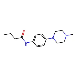 N-[4-(4-methylpiperazin-1-yl)phenyl]butanamide structure