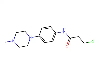 3-chloro-N-[4-(4-methylpiperazin-1-yl)phenyl]propanamide structure