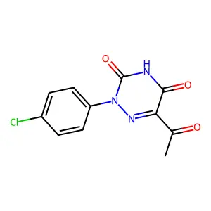 6-Acetyl-2-(4-chlorophenyl)-1,2,4-triazine-3,5(2H,4H)-dione structure