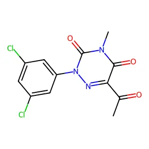 6-acetyl-2-(3,5-dichlorophenyl)-4-methyl-1,2,4-triazine-3,5(2H,4H)-dione structure